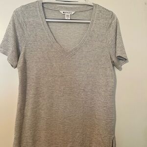 Athleta Gray Striped Women's Top. Gap